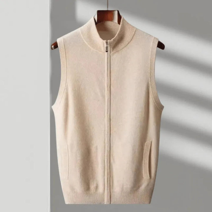 Drune | Wool Full-Zip Weste für Herren - Ärmellos