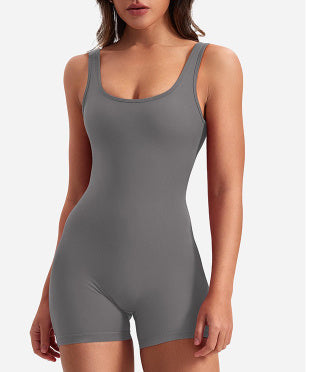 Drune | Ärmellos Scrunch Bum Kurzer Jumpsuit Jumpsuit Fitnessbekleidung