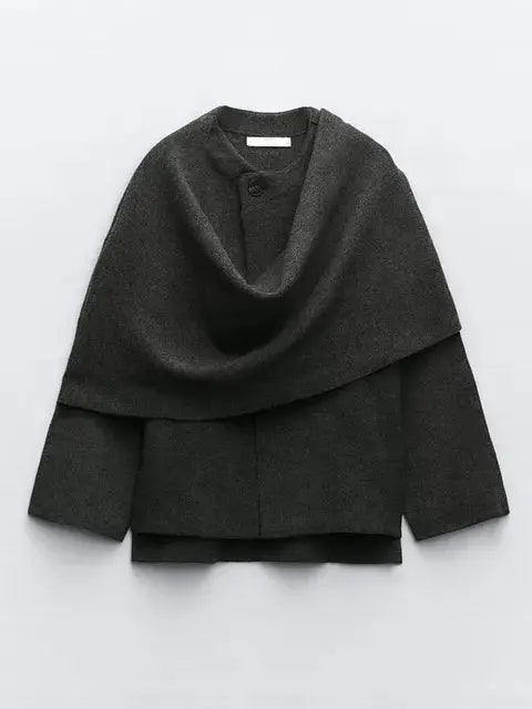 Drune | Elegante Cape Jacke Zeitloser Stil und Vielseitige Eleganz