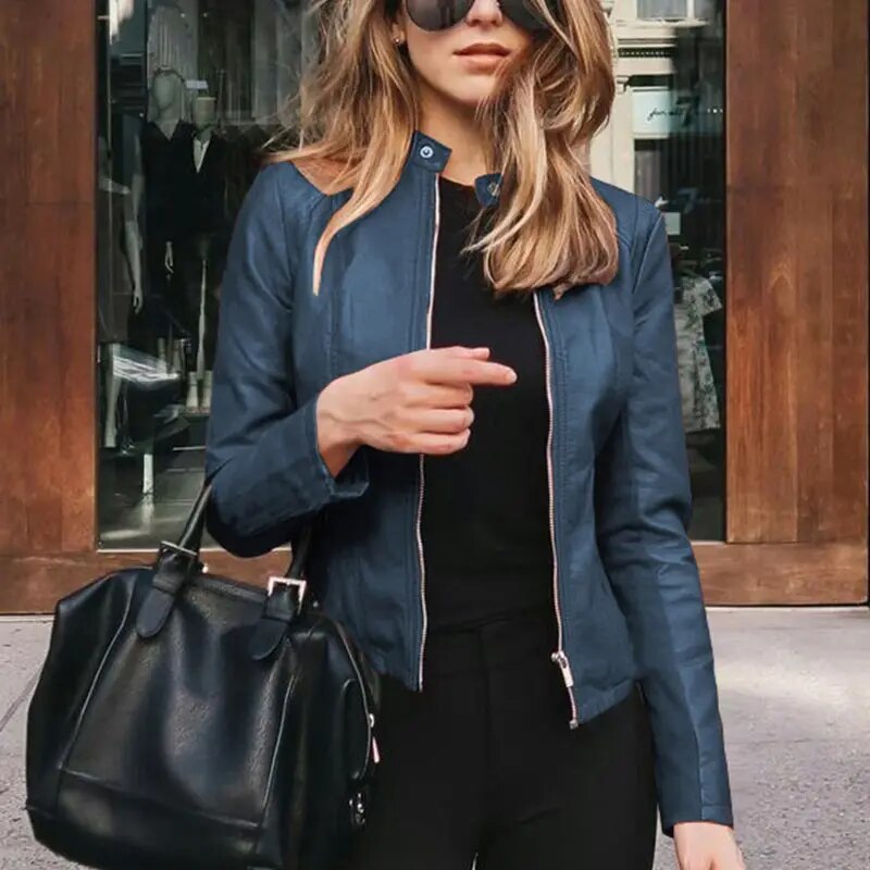 Drune | Klassische Lederjacke für Damen