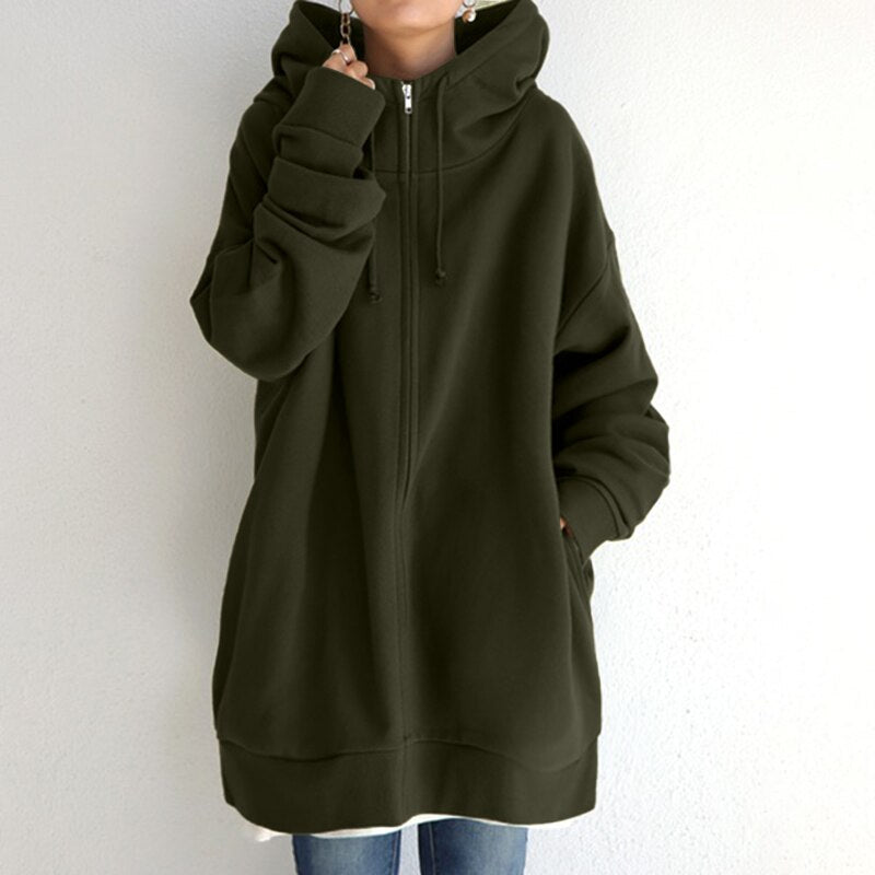 Drune | Kuscheliger Winter Pullover Hoodie in Übergröße