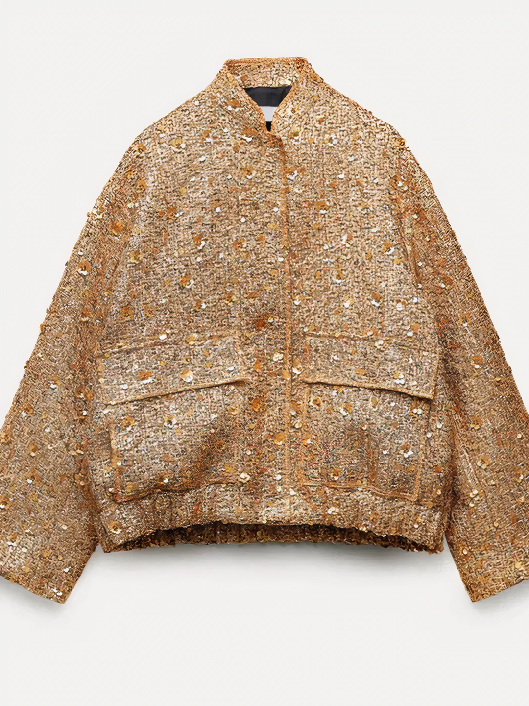 Drune | Goldene Paillettenjacke