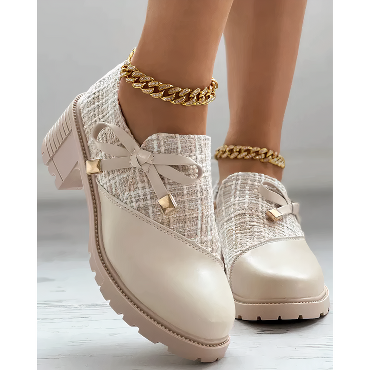 Stylische Blockabsatzschuhe mit Schleifendetails - Florina Drune