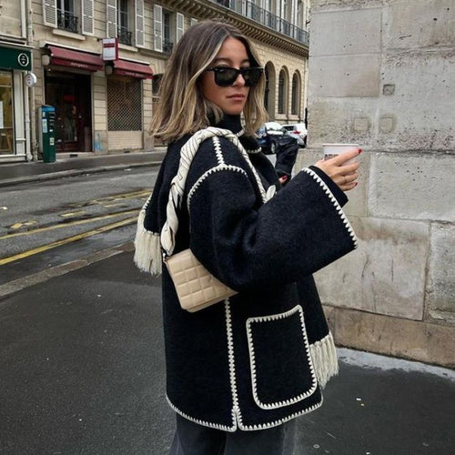 Drune | Blendenjacke - elegante oversized Damenwinteroberbekleidung