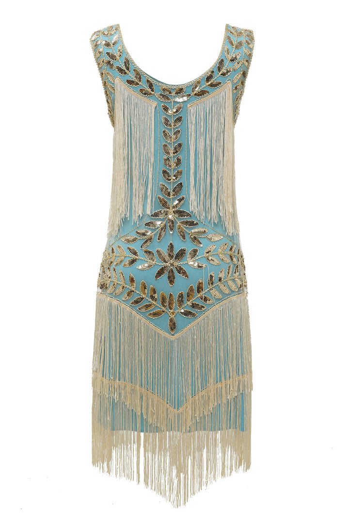 Elegantes Charleston-Paillettenkleid mit Hapsut-Schnitt für Festliche Anlässe | Drune