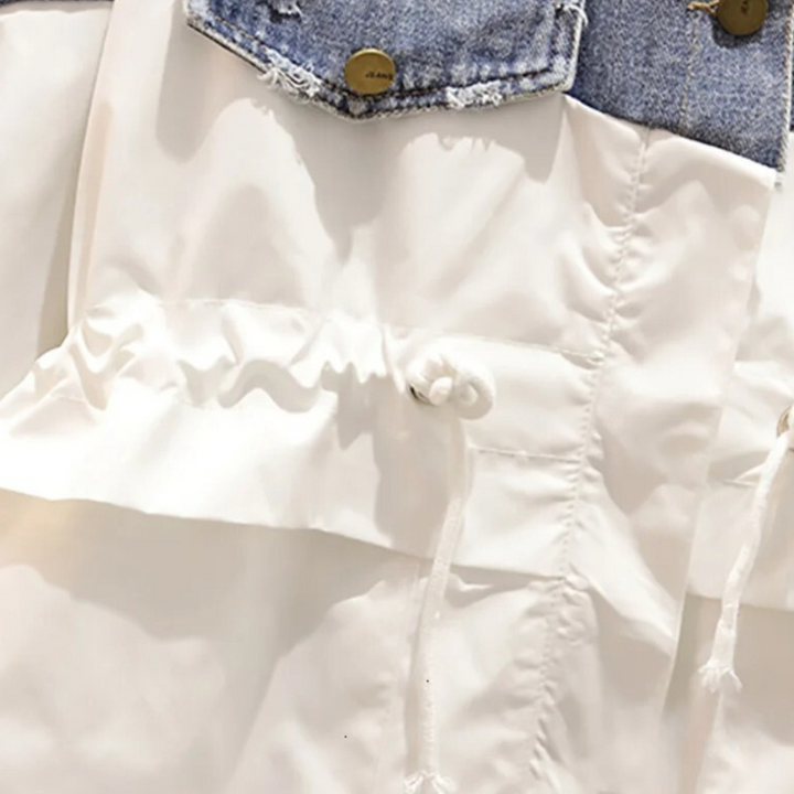 Drune | Moderne Denimjacke mit Kordel für Damen Perfekt für den Herbst