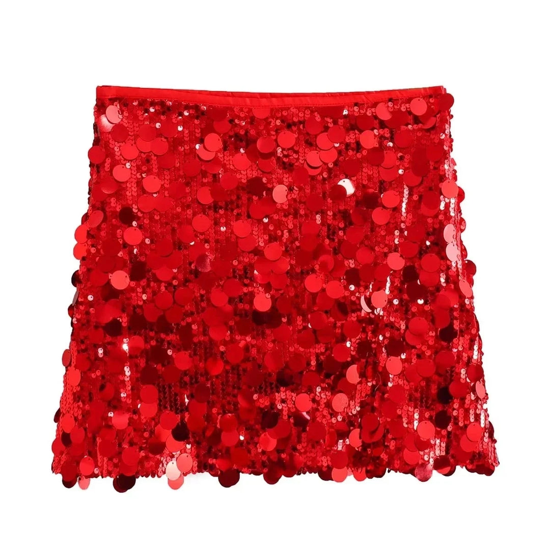 Drune | Glamour in Motion: Mini-Paillettenrock 2024 für Damen
