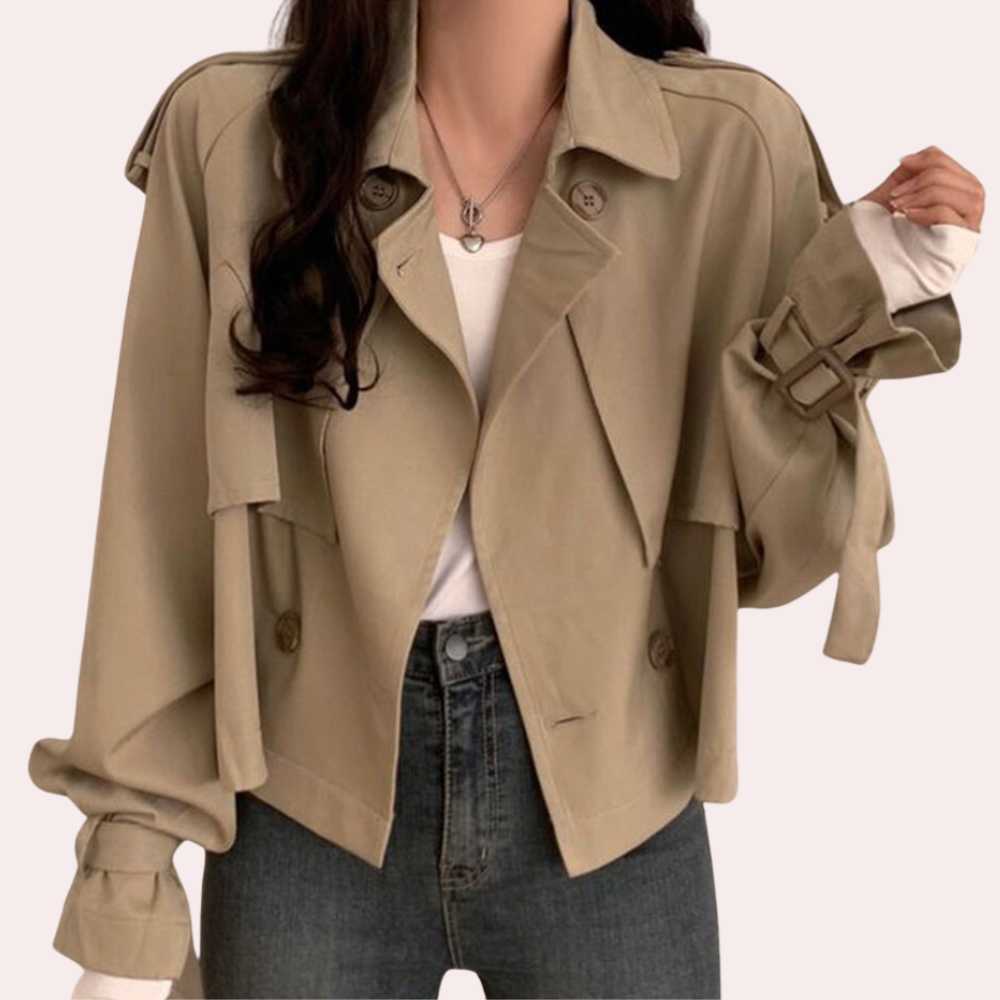 Drune | Elegante kurze Herbstjacke für Damen