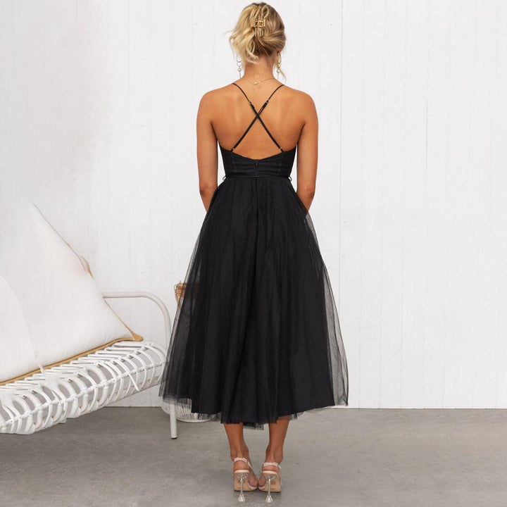 Drune | Midi Kleid für Frauen Elegante Partykleidung