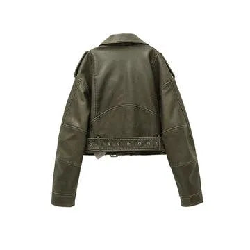 Drune | Lederjacke Retro Hochwertiges Leder Perfekt für Jeden Anlass