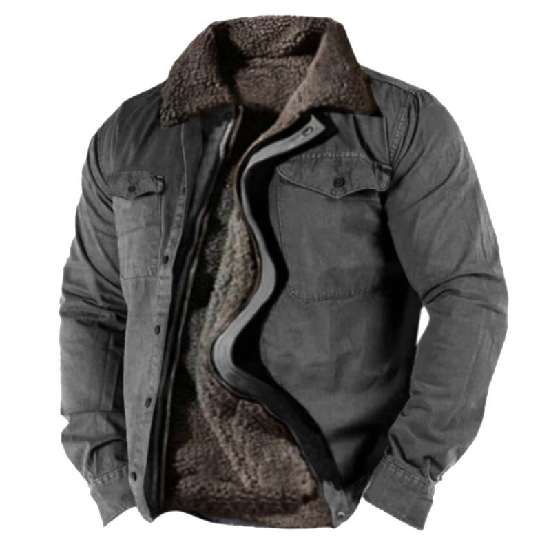 Drune | Warme Winterjacke Mit Pelzfutter Für Männer