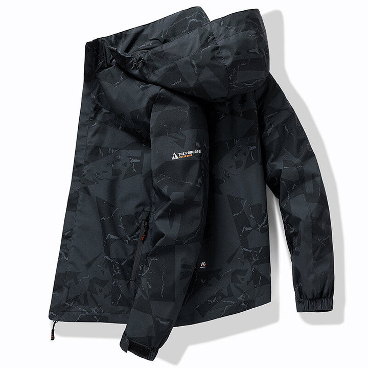 Drune | Herren Winter Skijacke - Mit Kapuze und Reißverschluss