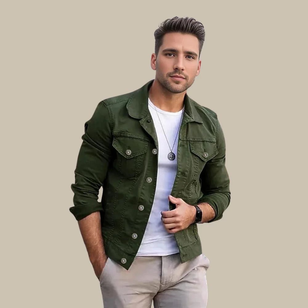 Drune | Klassische Jeansjacke für Herren David