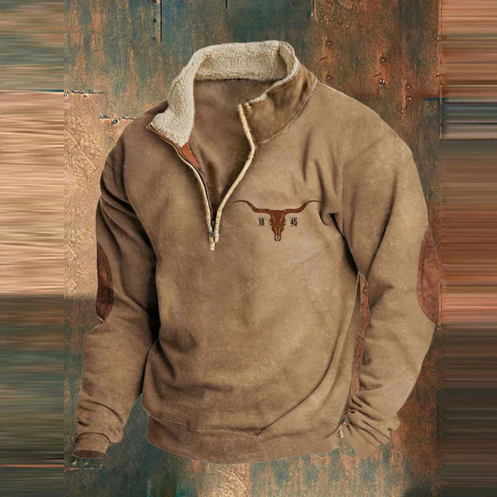 Drune | Zip-Up Sweatshirt für Herren - Reguläre Passform