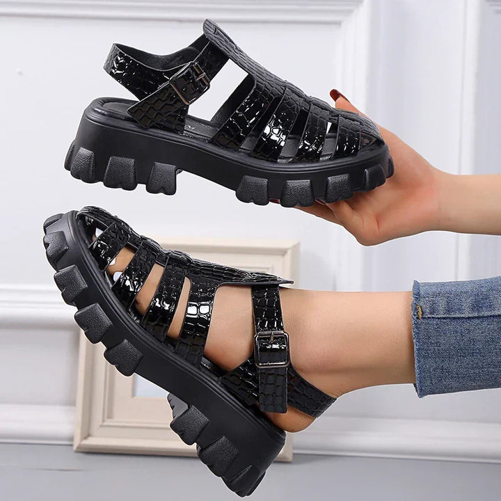 Waveselegance Gladiatoren Sandalen Drune