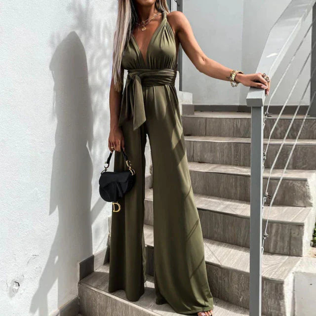 Drune | Sexy Jumpsuit mit Gürtel