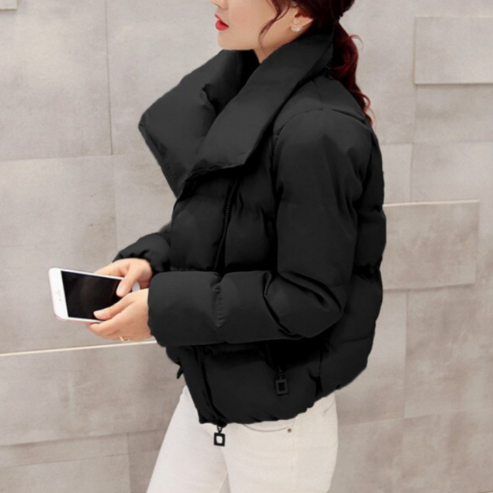 Drune | Damen Winterjacke mit asymmetrischem Kragen