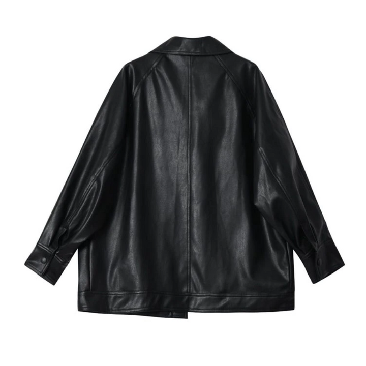 Drune | Damen Lederjacke mit lockerem Schnitt