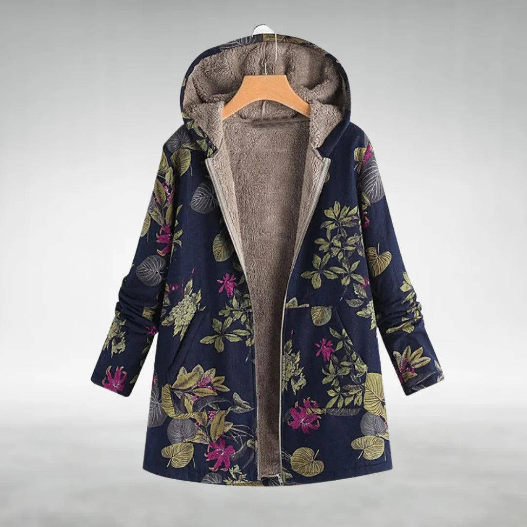 Drune | Geblümte Fleecejacke