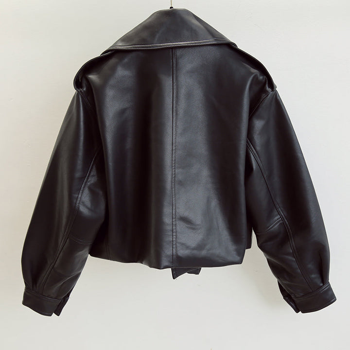 Drune | Kurze Damenjacke Eine lässige Lederjacke für Damen