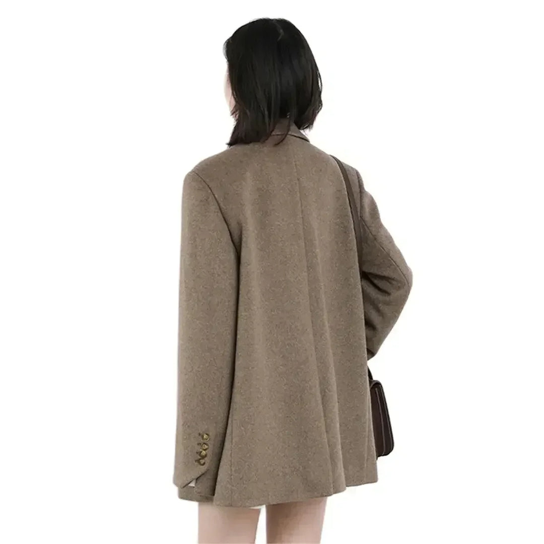 Drune | Damen Blazer - Woll Mittellange Jacke
