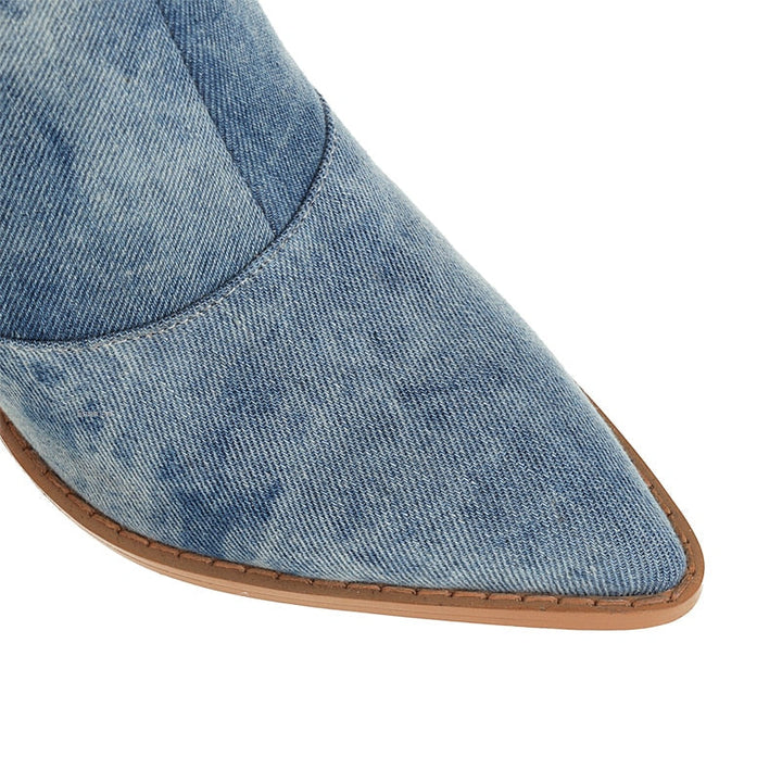 Drune | Denim Cowboy Stiefel