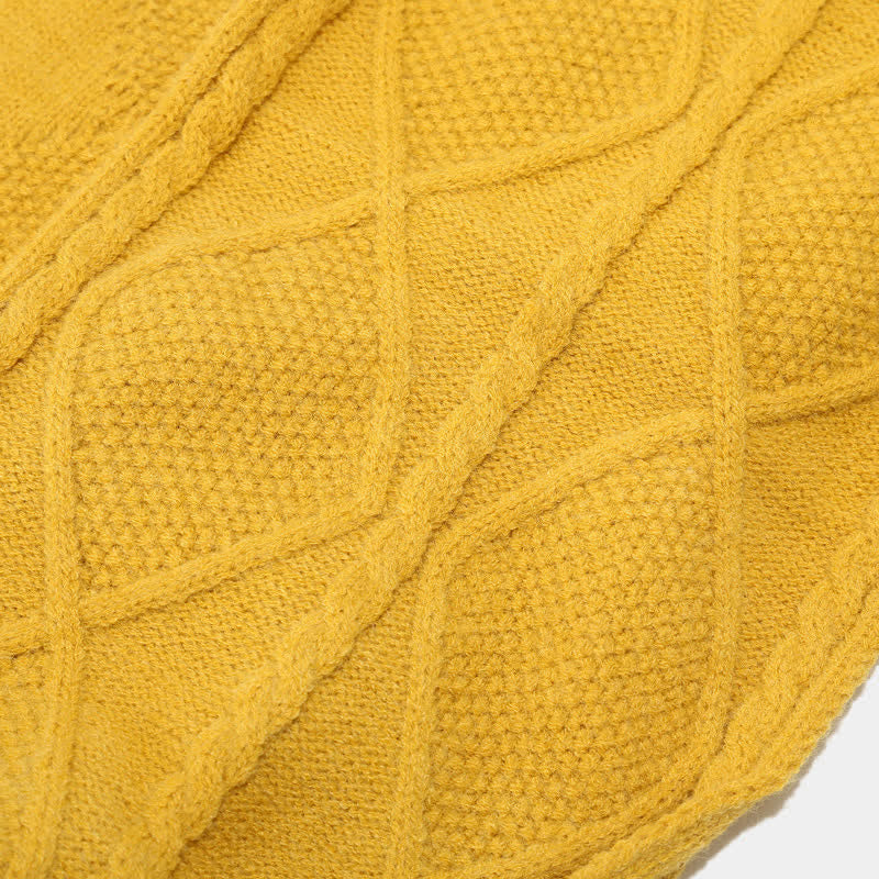 Drune | 3-teiliges gestricktes Accessoire-Set - stylische Damenmütze, Schal und Handschuhe
