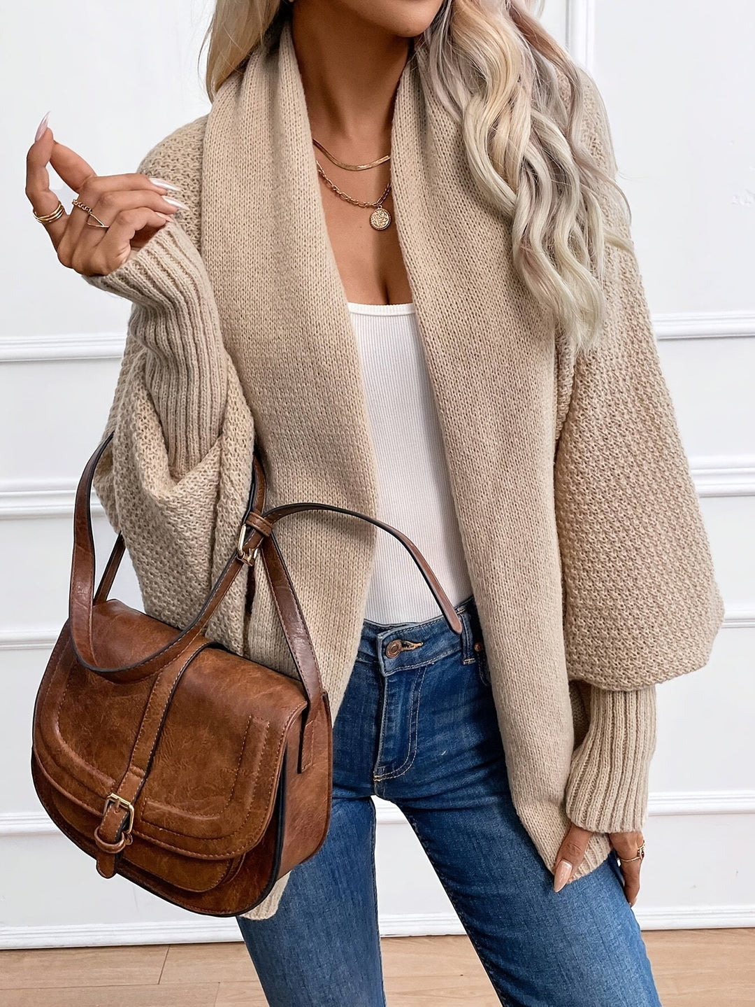 Drune | Fledermausärmel Strickjacke