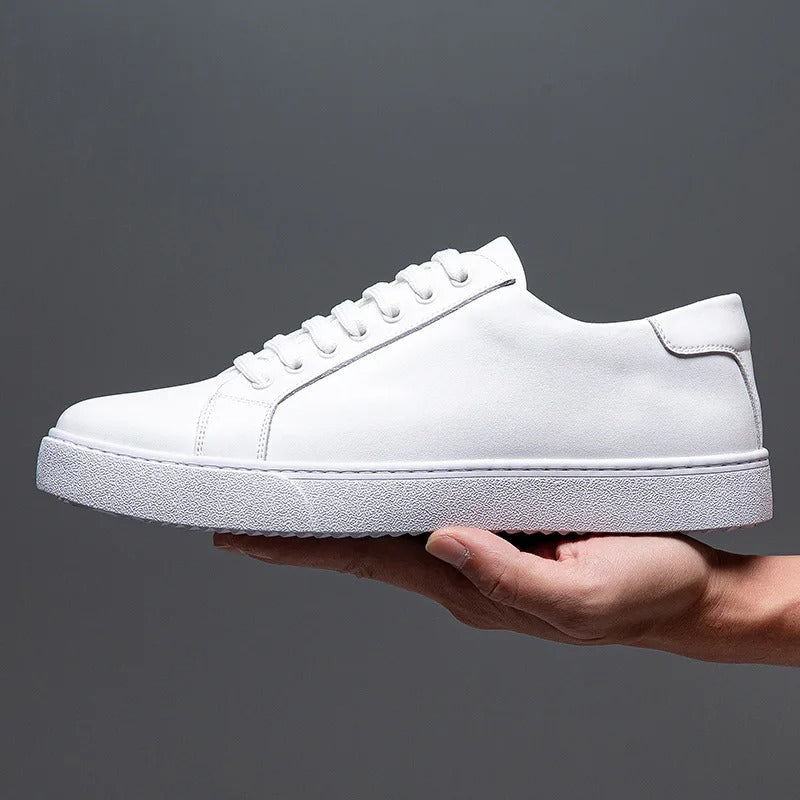 Herren Sneaker Leder Elegant Bequem