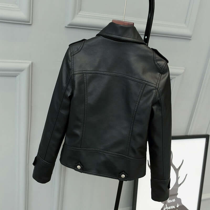 Drune | Damen Slim Fit PU-Lederjacke