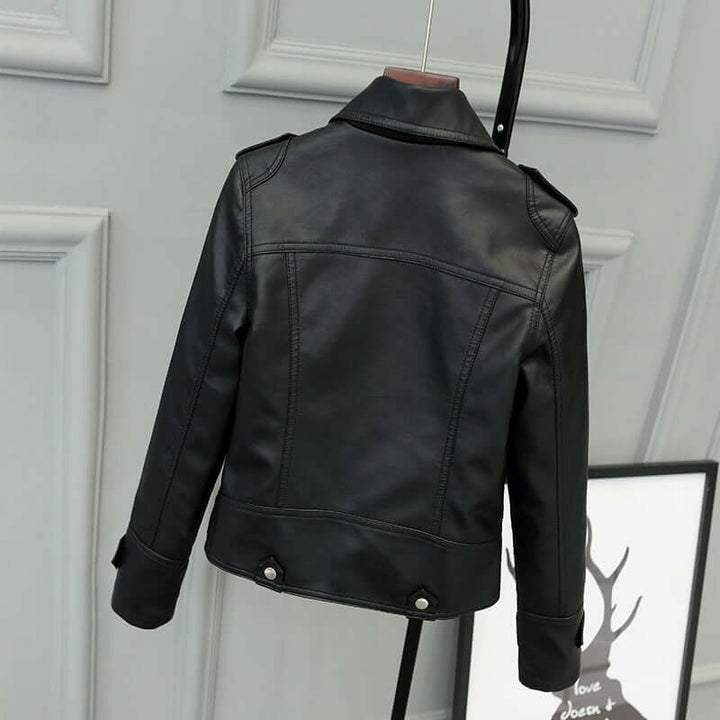 Drune | Damen Slim Fit PU-Lederjacke