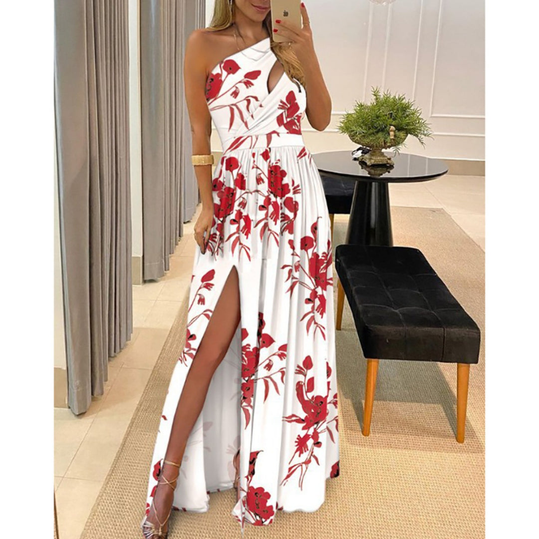Drune | Ärmelloses Kleid mit hoher Taille und Öffnung