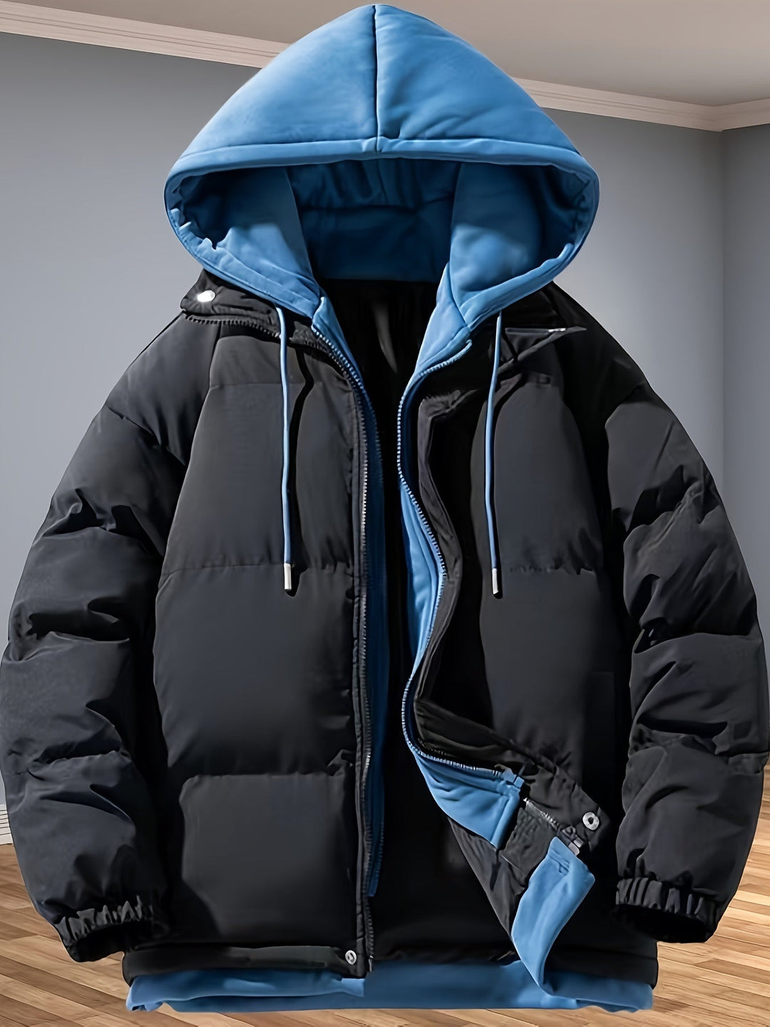 Drune | Verdickte Mittel-Lange Reißverschluss Winter Jacke Für Herren - Perfekt für Outdoor-Aktivitäten