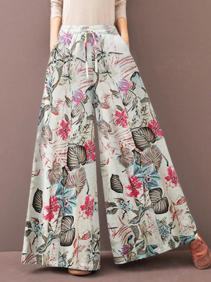 Drune | Schicke Lockere Hosen mit Blumenmuster