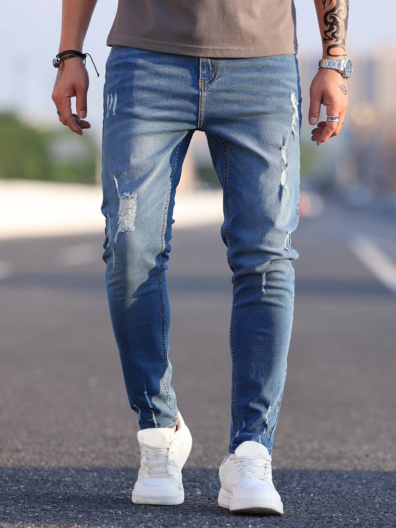 Drune | zerrissene jeans für männer