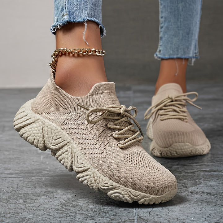 Drune | Atmungsaktive Niedrige Sneaker in Einfarbigem Farbton