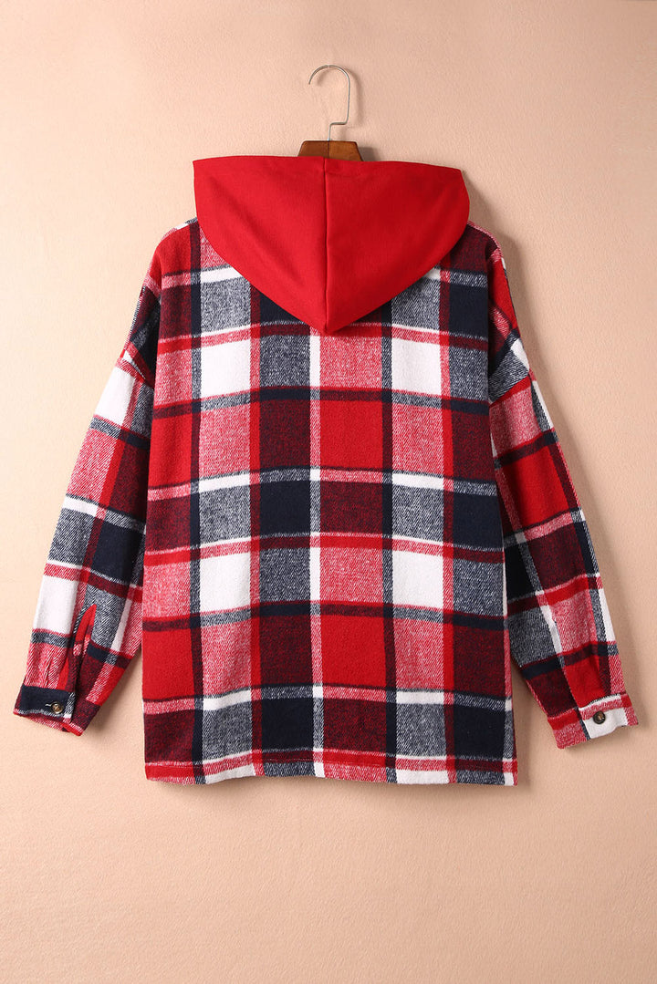 Drune | Gitter Oversized Jacke mit Kapuze Lässiger Komfort Warm und Trendy