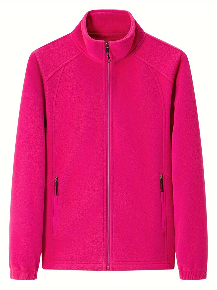 Drune | Plüsch Damen Outdoorjacke mit Hohem Kragen und Langen Ärmeln