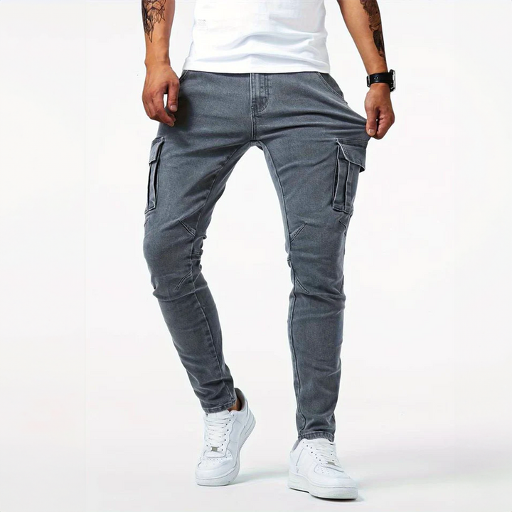 Drune | Denim Cargo Jeans