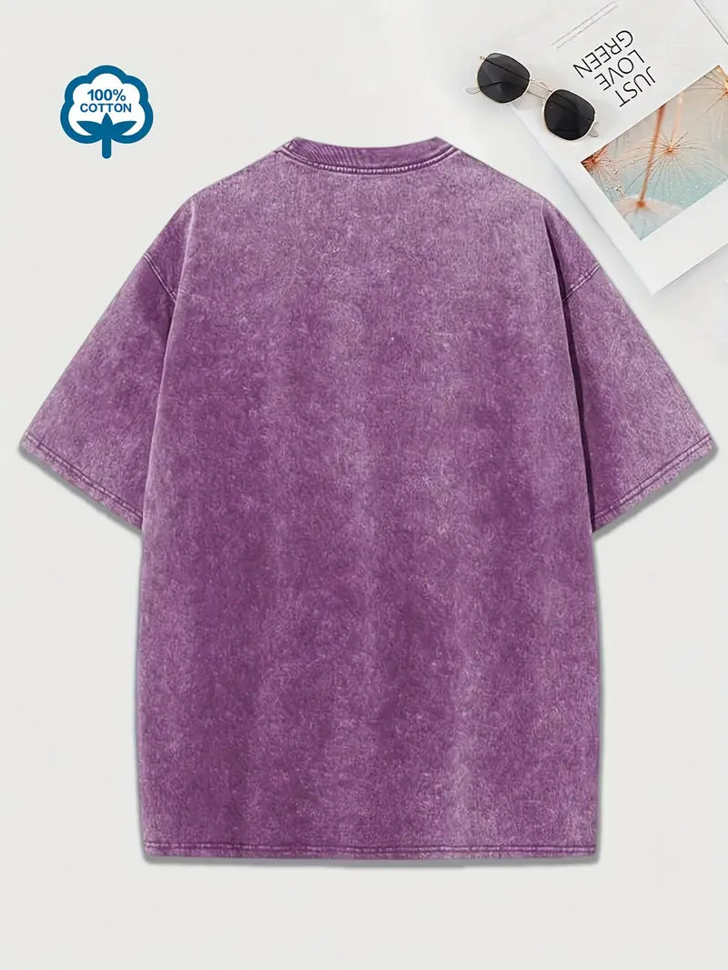 Drune | Baumwoll-T-Shirt mit Rundhalsausschnitt