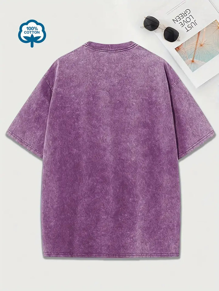 Drune | Baumwoll-T-Shirt mit Rundhalsausschnitt