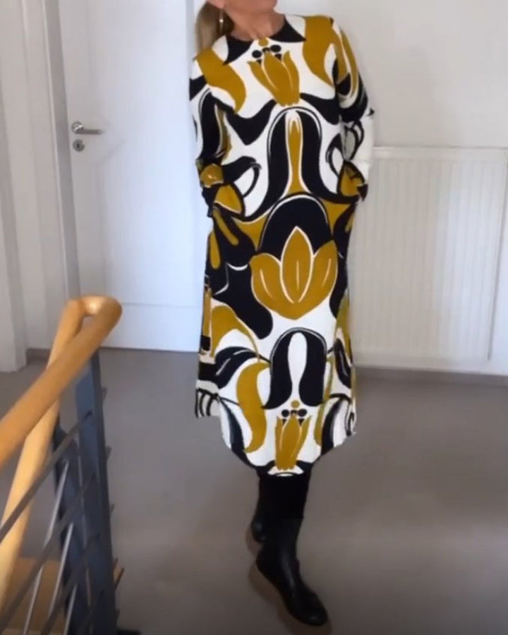 Drune | Rundhals Kleid