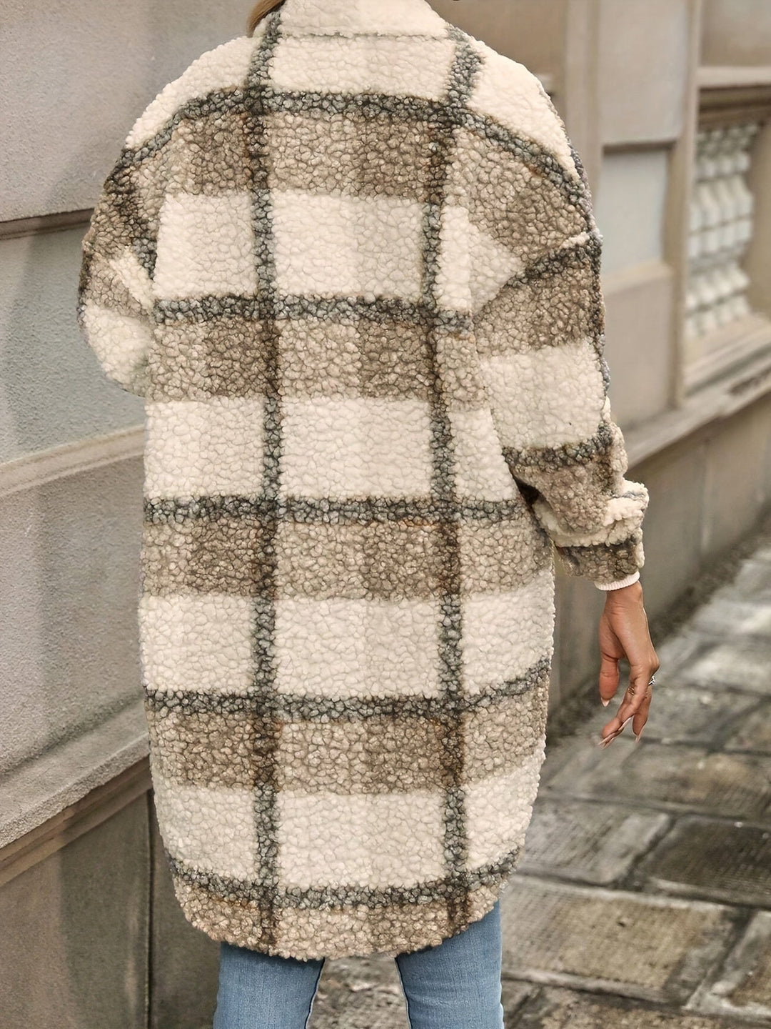 Drune | Langarmige Jacke Aus Teddyfleece Acryl Warm und Trendy