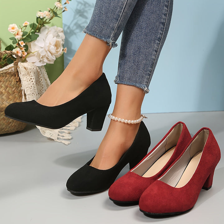 Pumps mit breiter Zehenkappe und stabilem Absatz Drune Drune