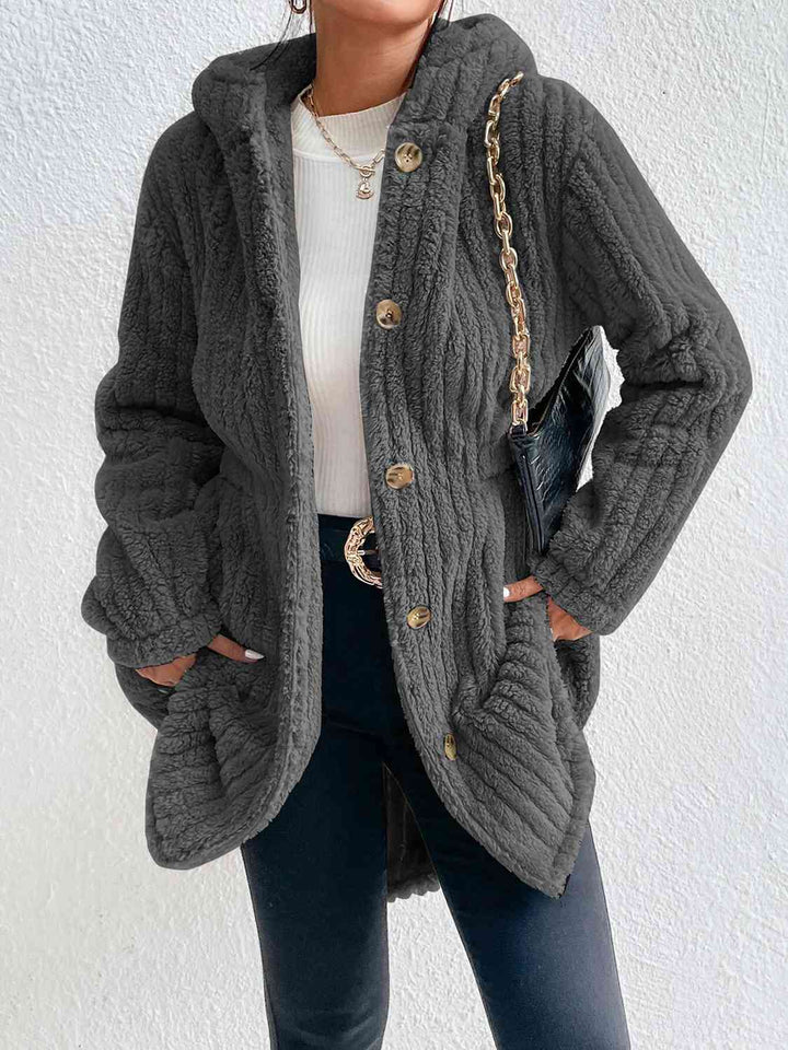 Drune | Button Down Kapuzenmantel