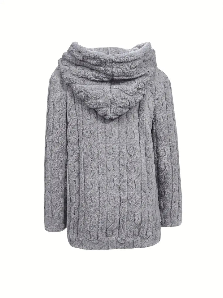 Drune | Weiches Kapuzen Sweatshirt mit Reißverschluss