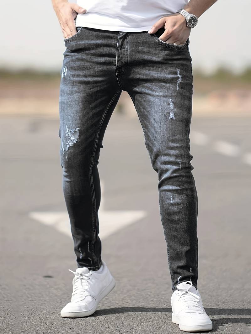 Drune | zerrissene jeans für männer