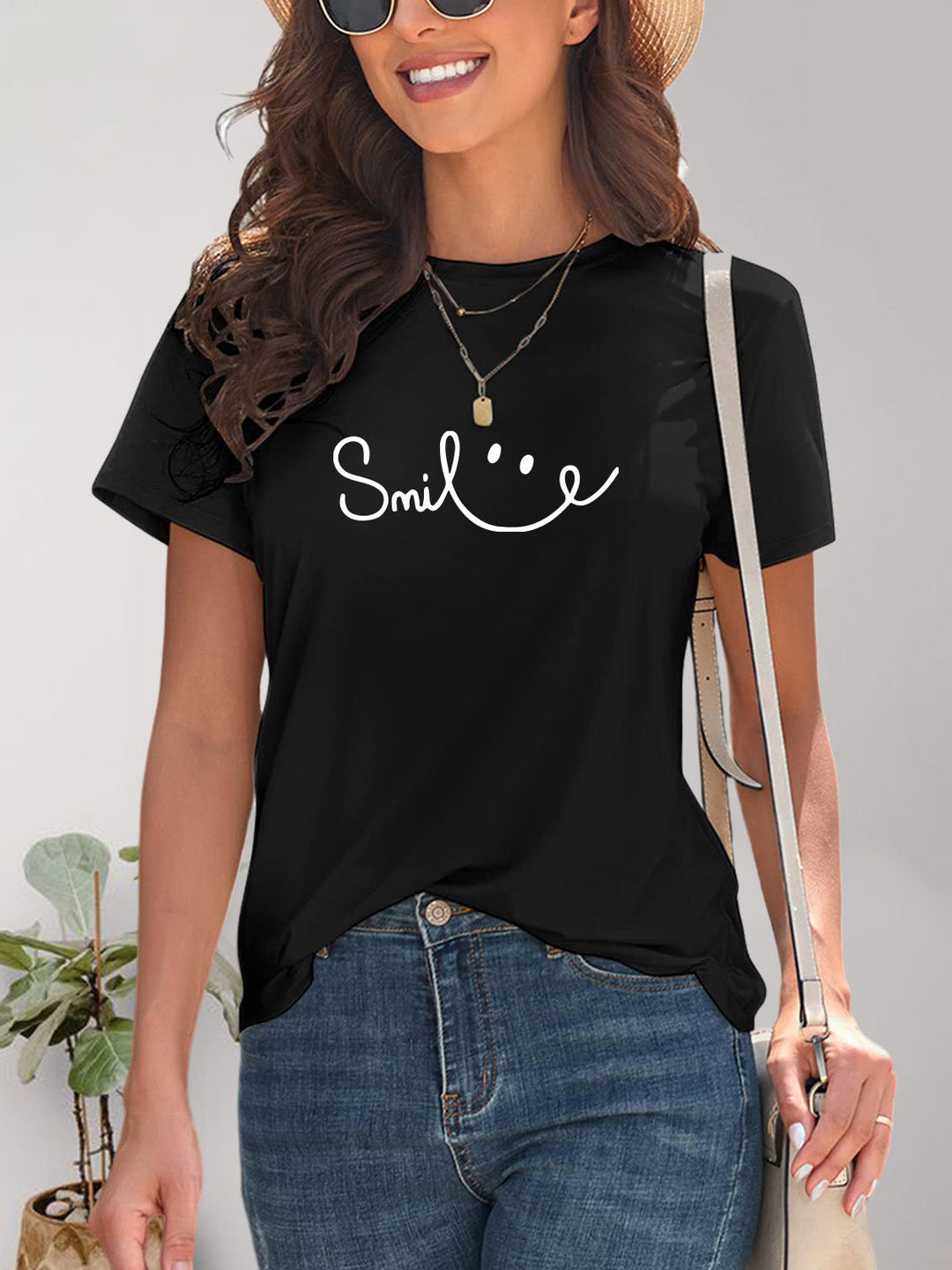 Drune | Smile Rundhals Kurzarm T-Shirt