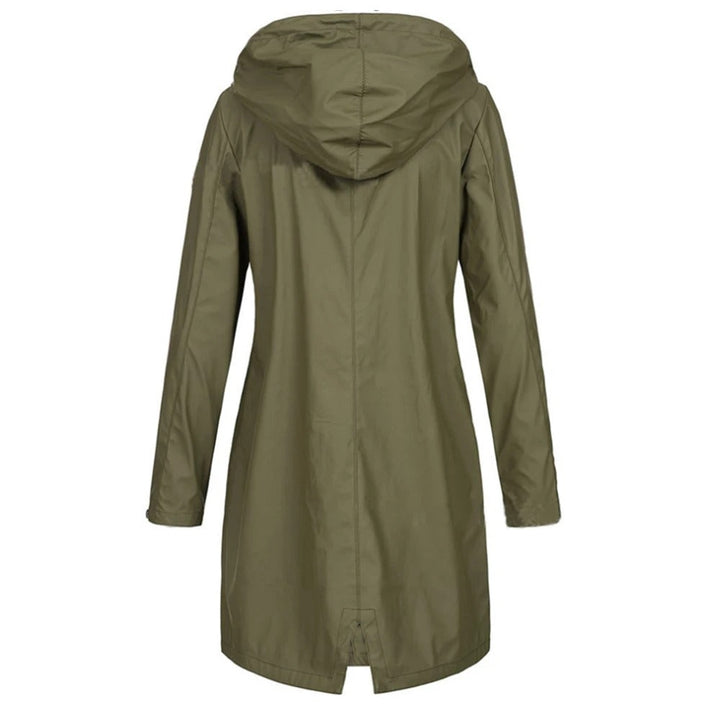 Drune | Damen Lange Herbstjacke Hoher Kragen