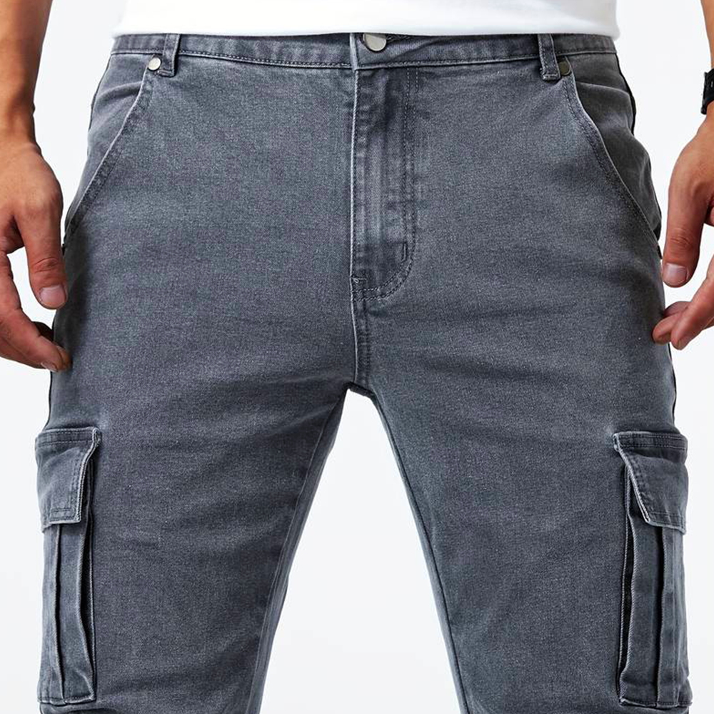 Drune | Denim Cargo Jeans